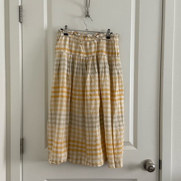Madewell Cotton Top & Skirt Set - Yellow Gingham (6) - Picture 8 of 10
